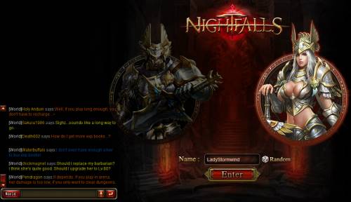 Nightfalls Review - character creation